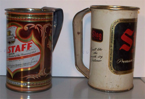 beer Can drinking mugs.