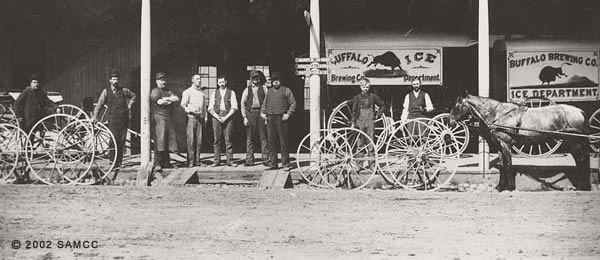 Buffalo Ice sign, circa 1900.