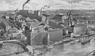 Ballantine Brewery in Newark, late 19th Century.