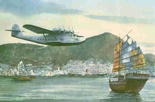 The China Clipper reaches Hong Kong.