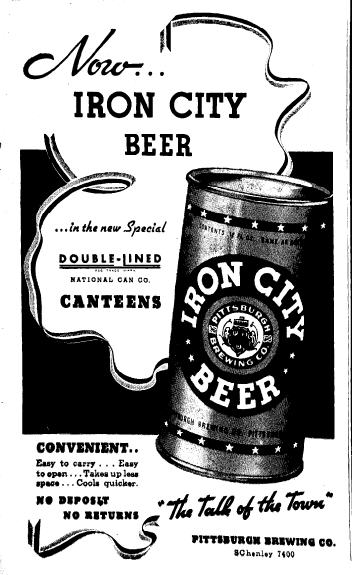 1936 Iron City ad.