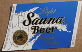 Sauna Beer label.