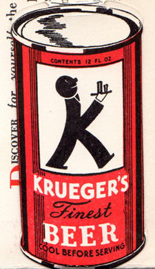 Drawing of Krueger Beer.