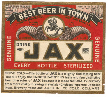Old Jax Label.
