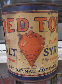 Red Top Malt can.