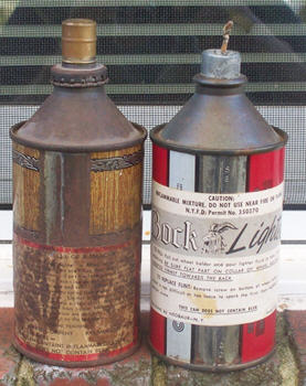 2 beer can lighters.