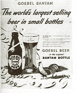 Goebel Bantam Bottle Ad.
